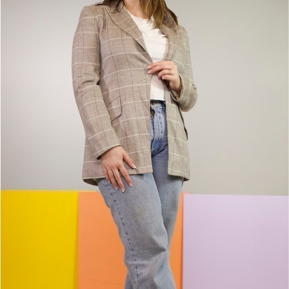 GirlBoy New York super cute plaid blazer fully lined - Picture 7 of 10